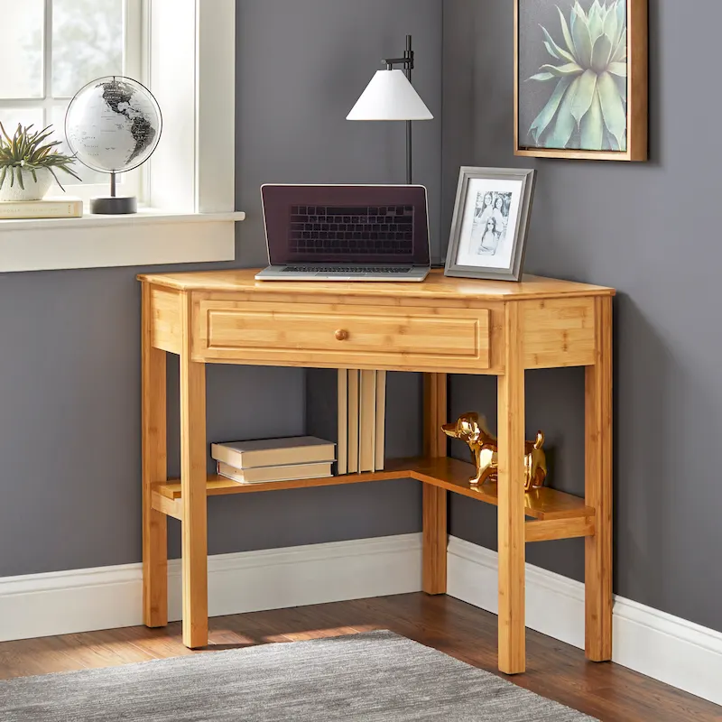 Bamboo Corner Desk