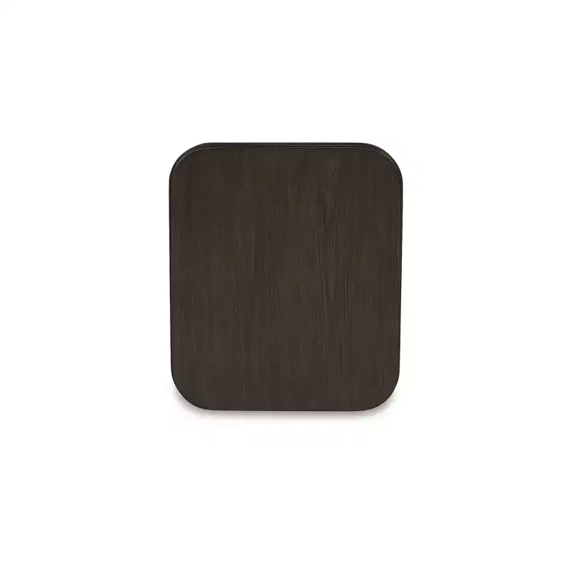 Signature Design by Ashley Carlibrie Rectangular End Table with Lower Shelf, Warm Brown Finish