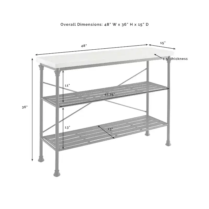 Madeleine Console Matte Black - Crosley