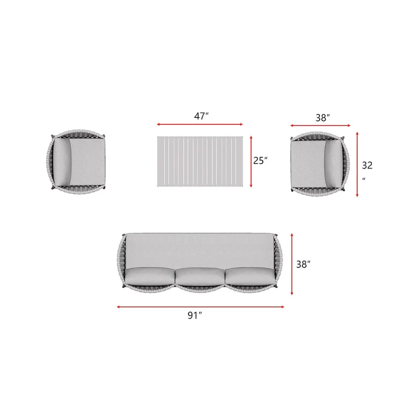 Kamari 4-Piece Deep Seating Set