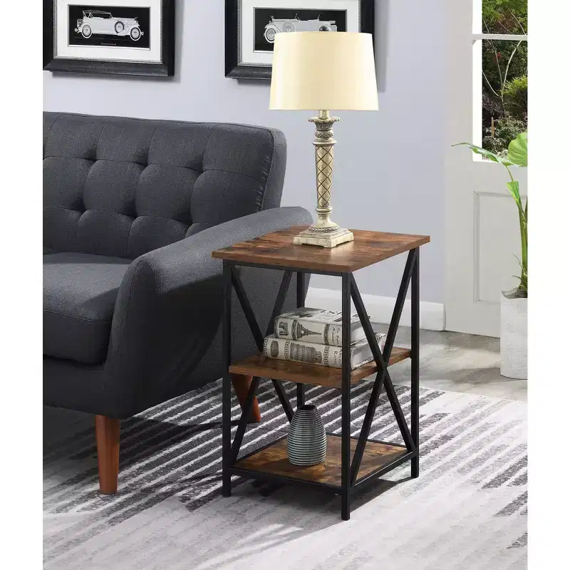 Rectangle Metal End Table