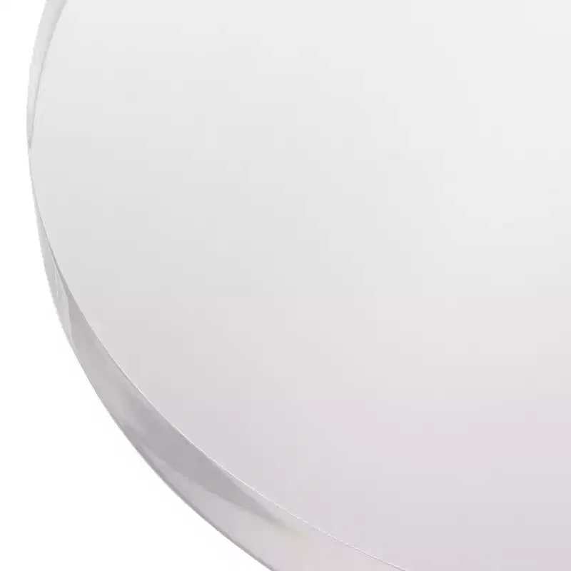 Gold & Clear Acrylic Round Side Table 14''W