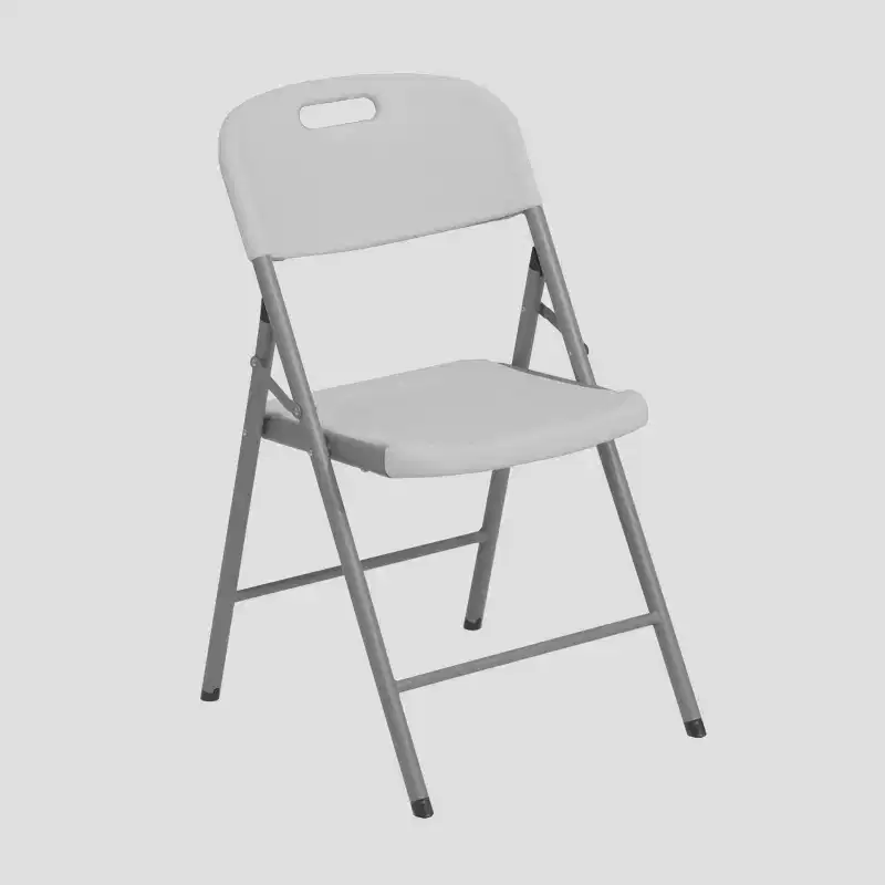 Techni Home Set of 4 Folding Chairs Granite White
