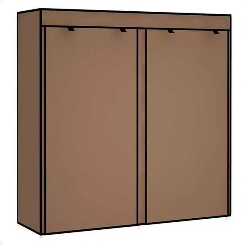 Double-Row Shoe Rack Storage Cabinet, 9-Compartment Shoe Tower with Non-Woven Fabric Cover for Home Use, Suitable for Bedrooms and Hallways