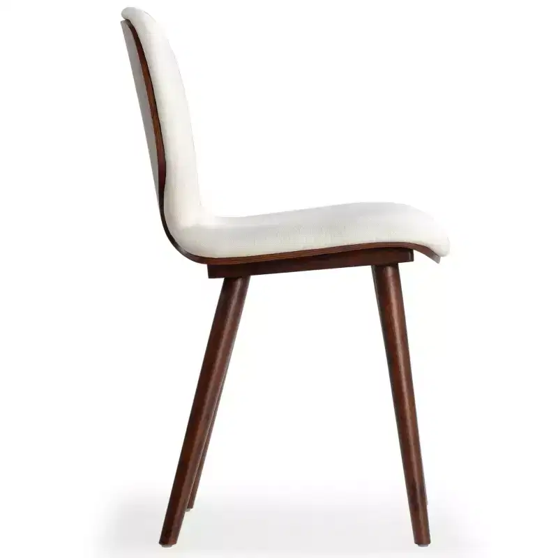 Tazmyn Dining Chair - SFV4157 - White/Walnut - Safavieh Couture