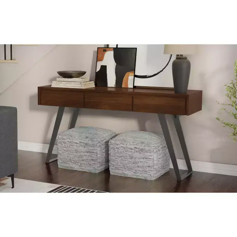 Console Sofa Table in Walnut