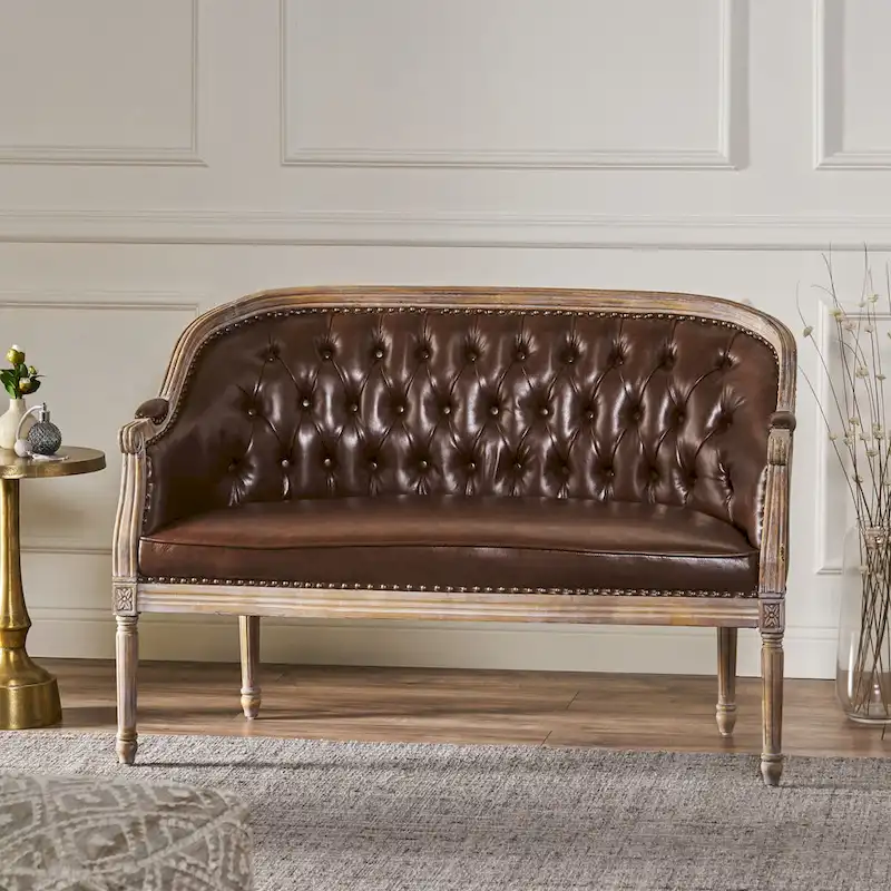 Faye Tufted Upholstered Loveseat by