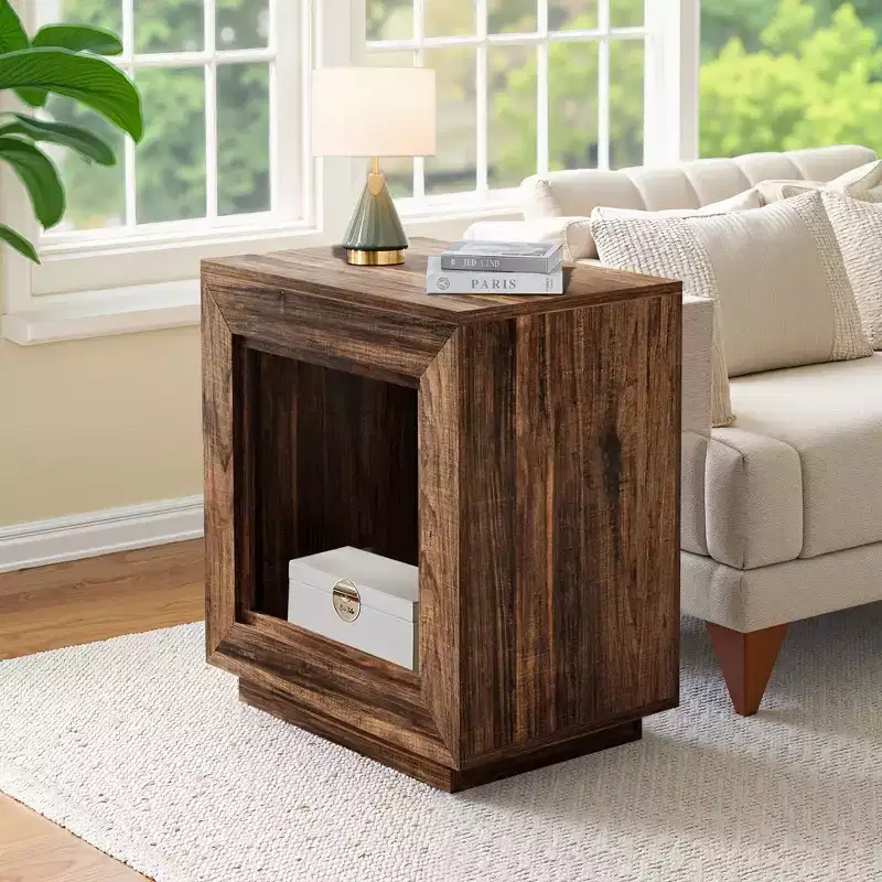 Particle Board End Table 25.6''H x 23.62''W x 15.75''D