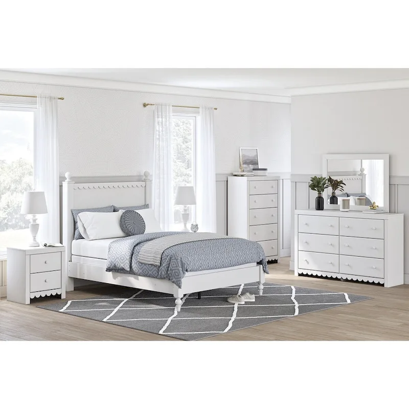 Mollviney White Dresser
