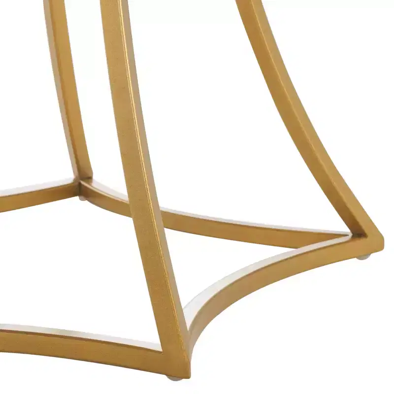 Starbella Accent Table - FOX5526A - White/Gold - Safavieh Couture