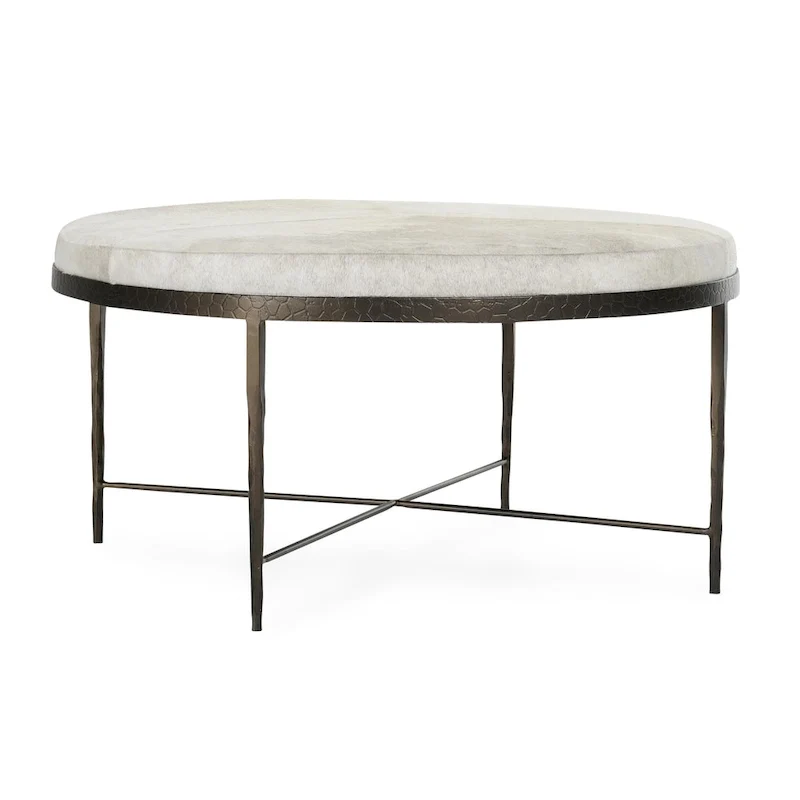 Classic Home Bose Leather Hide Coffee Table