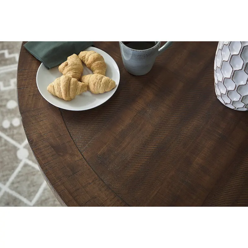 Black & Dark Brown Counter Height Dining Table, 48