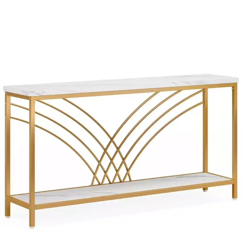 Tribesigns 70.86 Faux Marble Long Console Table