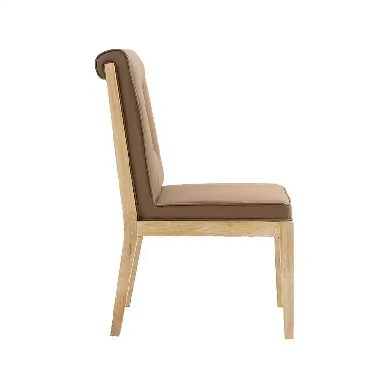 Meridian Furniture,Gwendolyn Vegan Leather Dining Side Chair, Set of 2