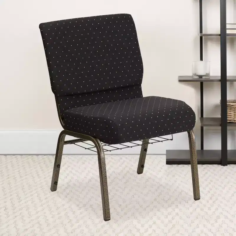 Flash Furniture HERCULES Series 21''W Church Chair with Book Rack