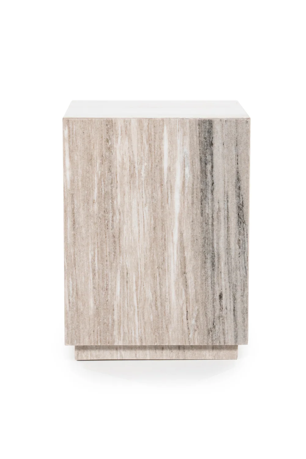 Lacquered Marble Side Table