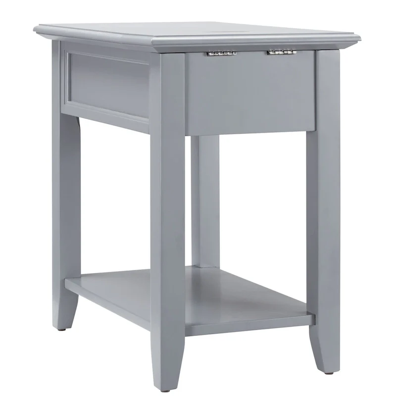 Zayden 1-drawer Side Table with Charging Station by iNSPIRE Q Bold
