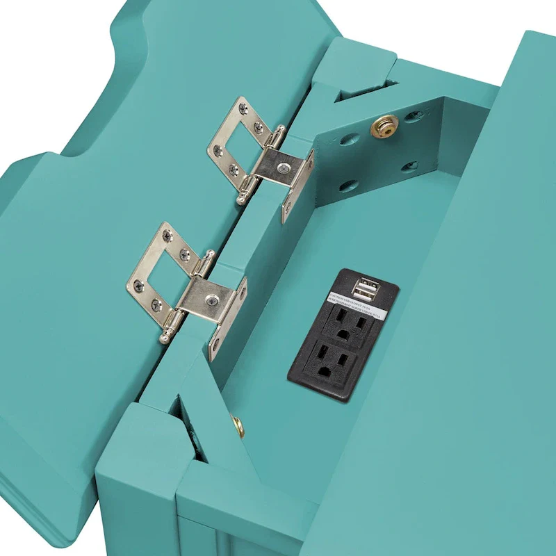 Zayden 1-drawer Side Table with Charging Station by iNSPIRE Q Bold
