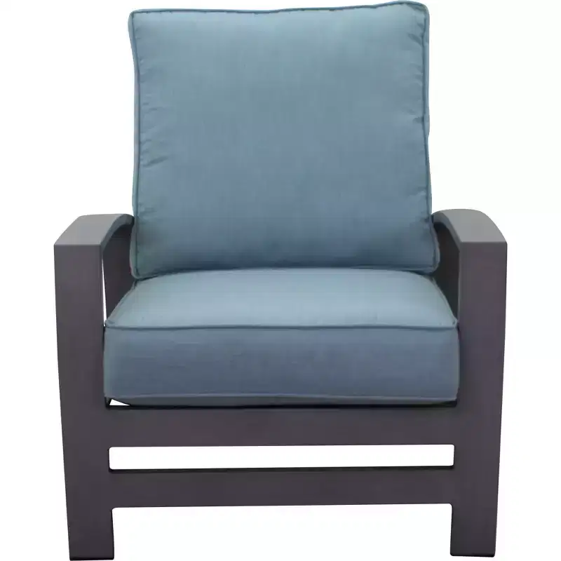 Courtyard Casual Cabo Alum Lounge Chair Aluminum Frame with Sunbrella Cushions