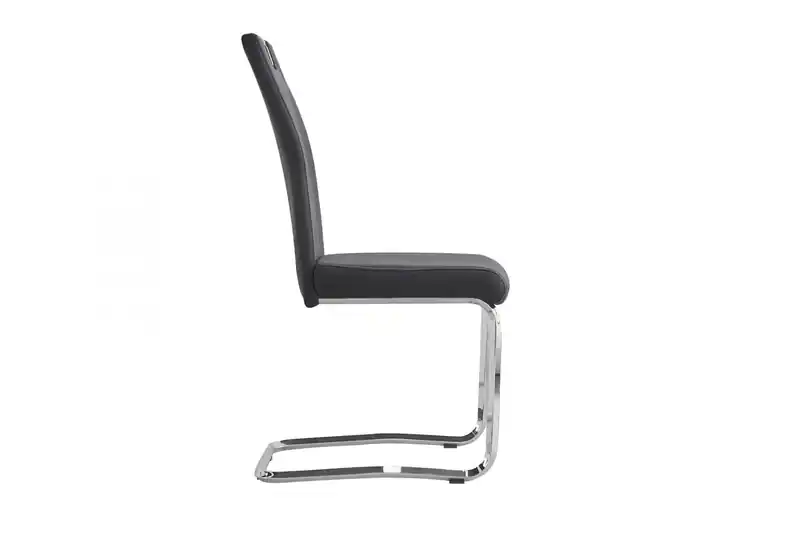Dining Chair, Grey Fabric