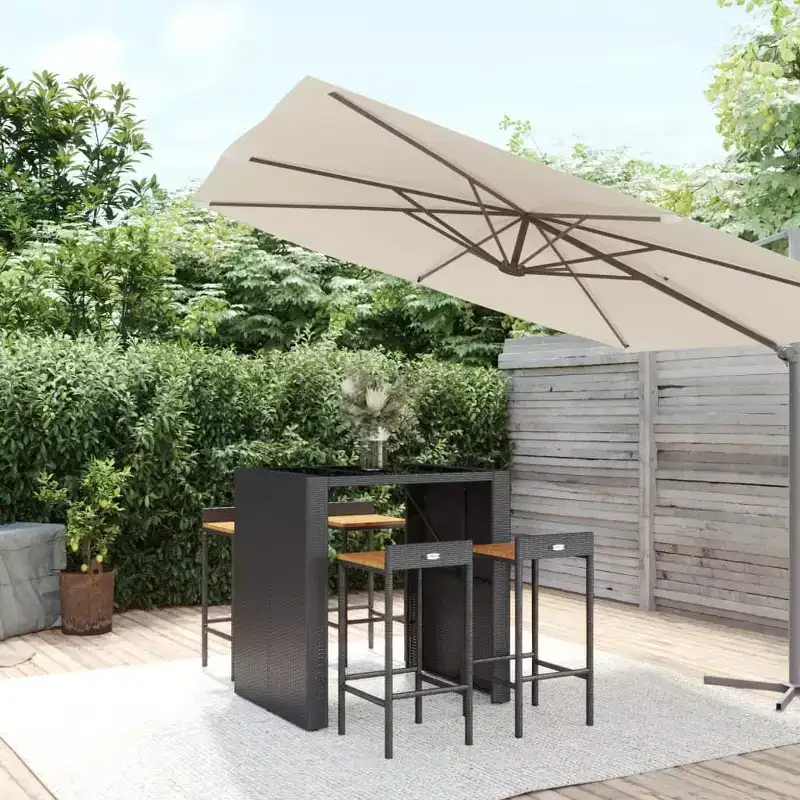 vidaXL Outdoor Bar Table and Stool Set