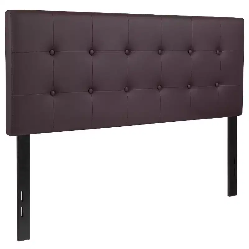 Emma and Oliver Button Tufted Upholstered Headboard