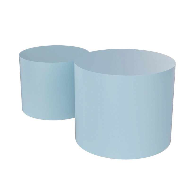Veneer side table coffee table set of 2