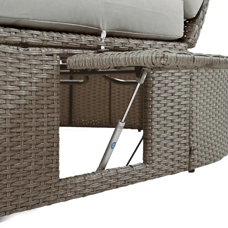 Patio 2-Person Daybed with Cushions and Pillows