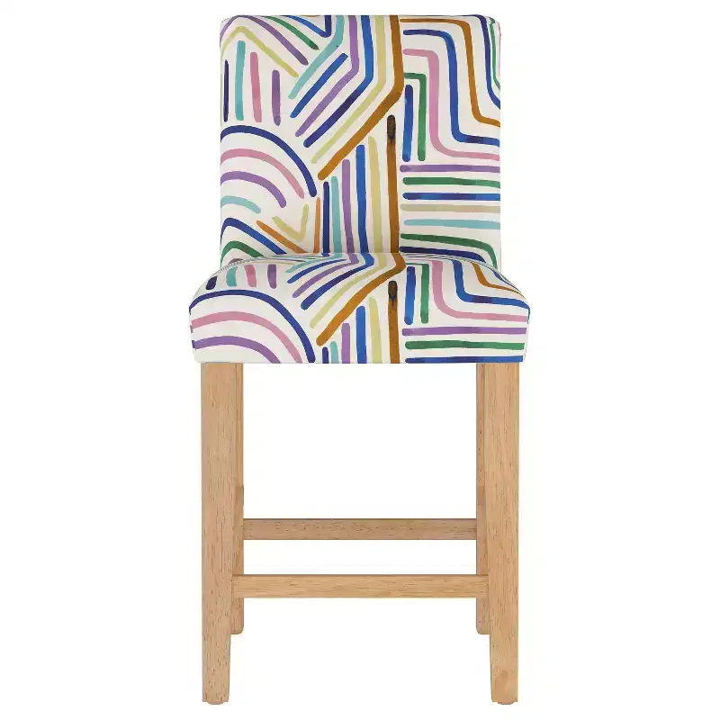 Skyline Furniture Hendrix Patterned Counter Height Barstool