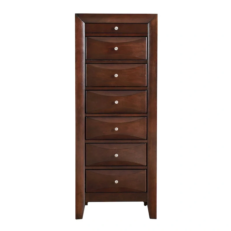 7-Drawer Lingerie Chest with Dovetailed Drawers & Real Wood Veneers, Multiple Color Options