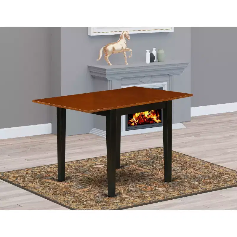HomeStock Rectangular Table 30X48 With 2 Drop Leaves