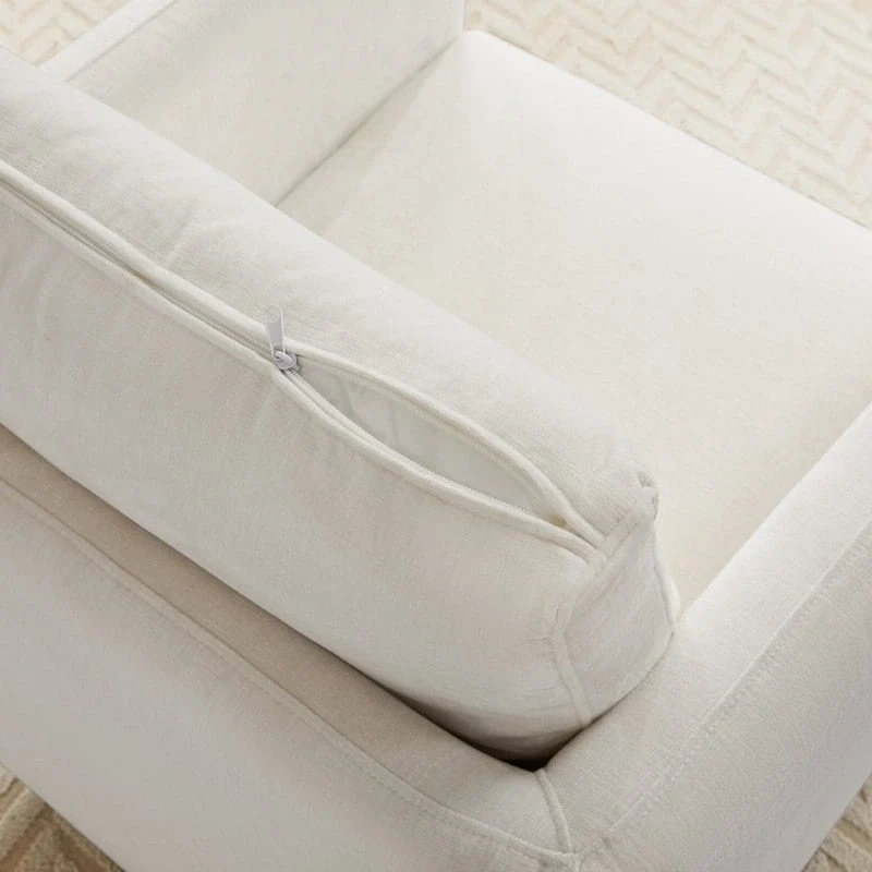 Rebecca Swivel Accent Chair Armchair with Back Cushion