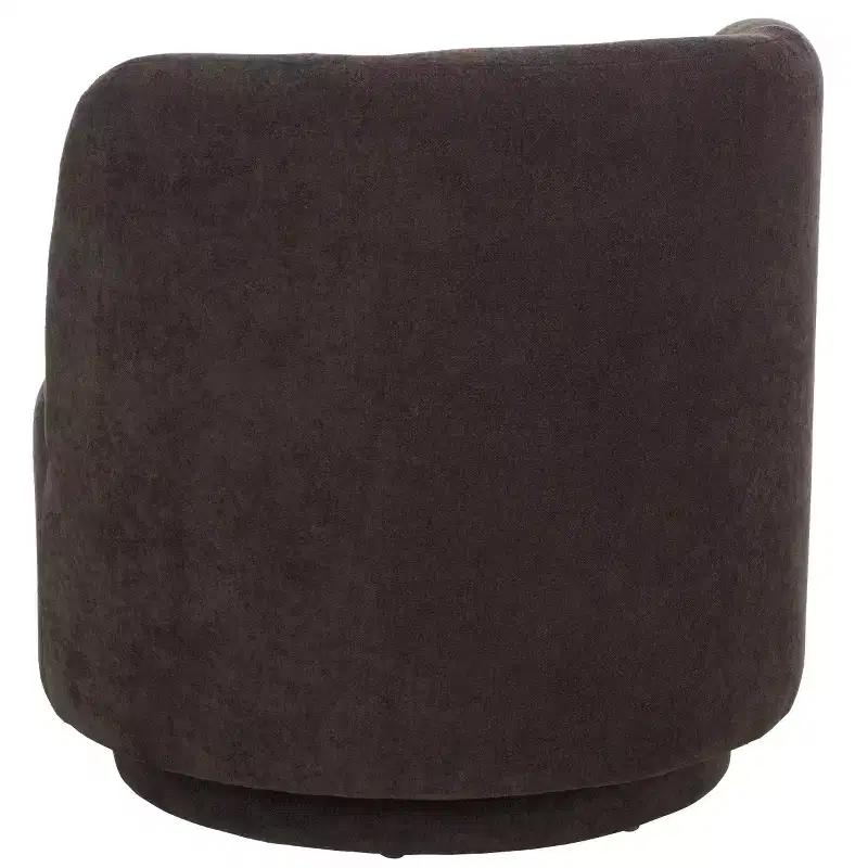 Swivel Accent Chair, Armless Linen Upholstered, 360-Degree Rotation, Wood Frame, 275LBS