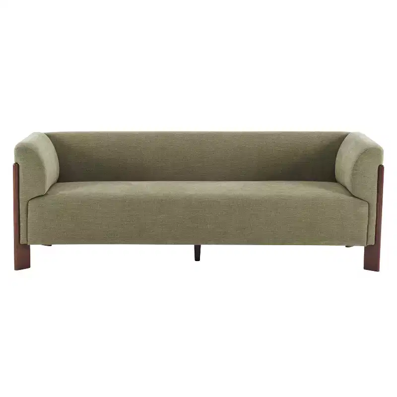 Christopher Knight Home Patcharee Modern 80 3-Seater Wooden Upholstered Sofa