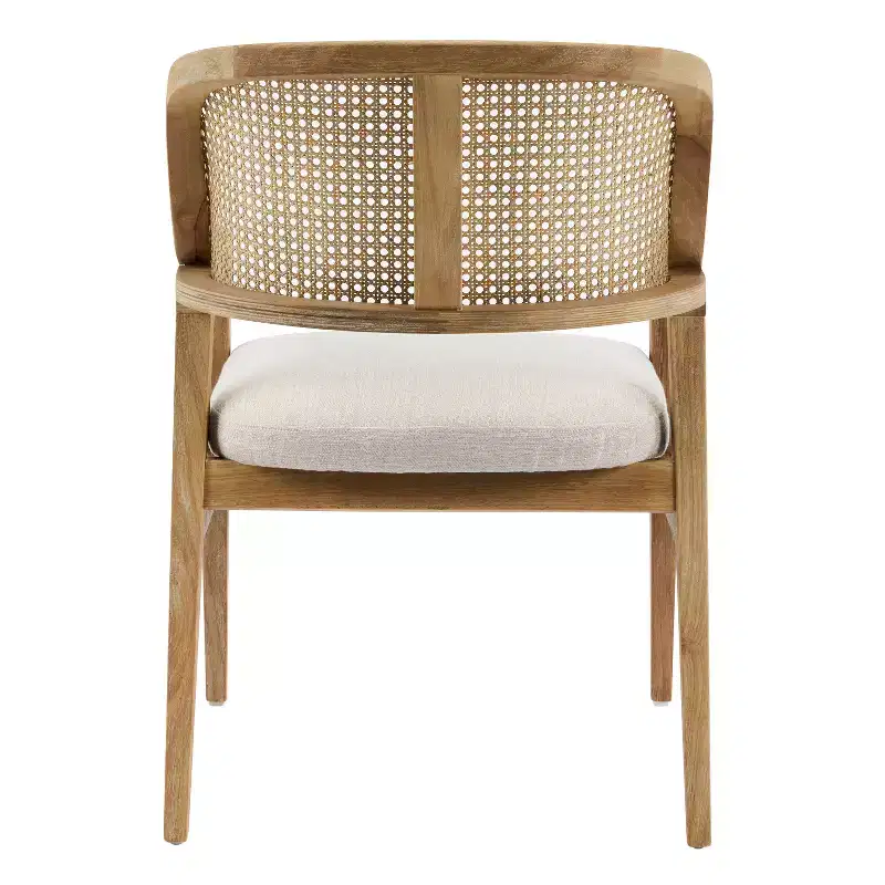 Christopher Knight Home Bennett Mid-Century Modern Wood 5-Piece Extendable Dining Set with Table and 4 Upholstered Cane Back Chairs