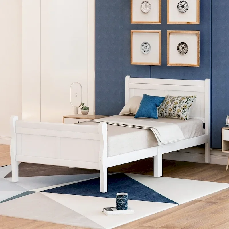 Wood Twin Frame Bed