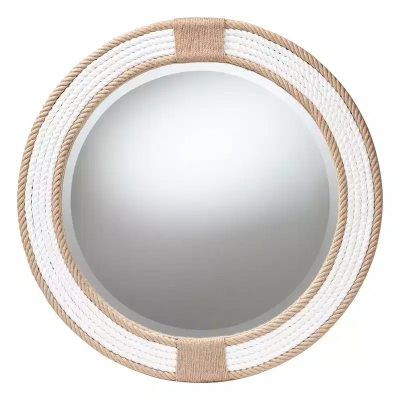 Round Woven Rope Mirror