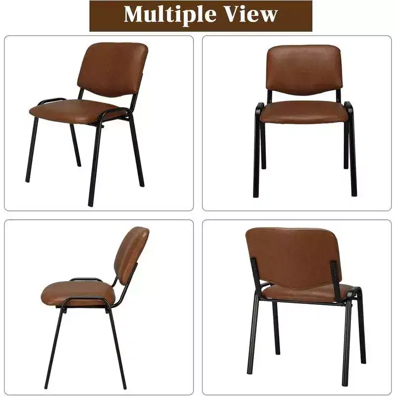 Karl Home 5-Pack PU Waiting Room & Conference Room Stackable Chairs