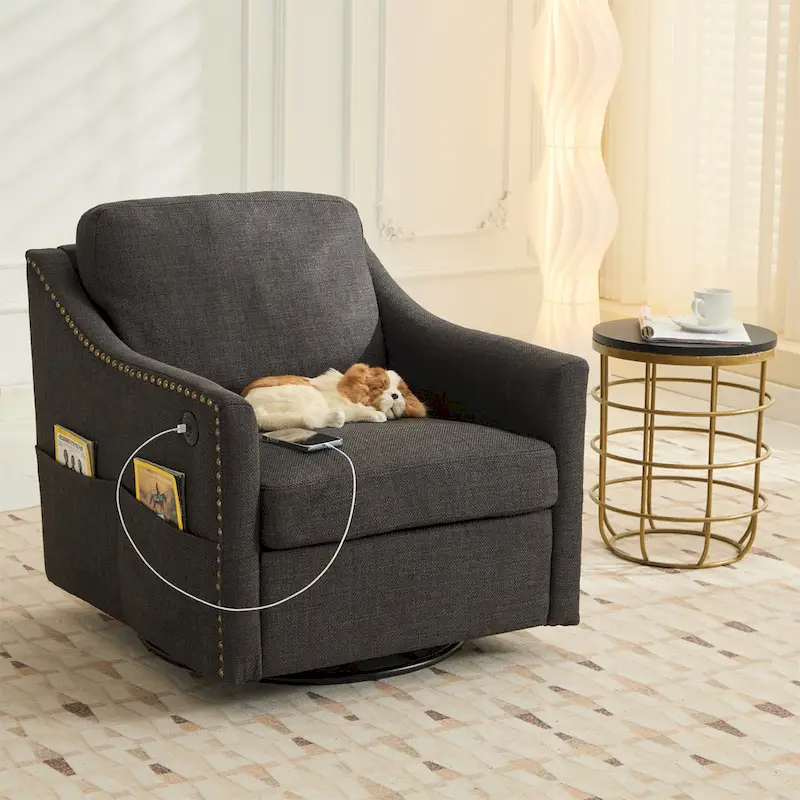 360 Degree Swivel Rotating Accent Chair