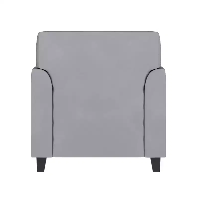 Emma and Oliver Leather Chair with Clean Line Stitched Frame