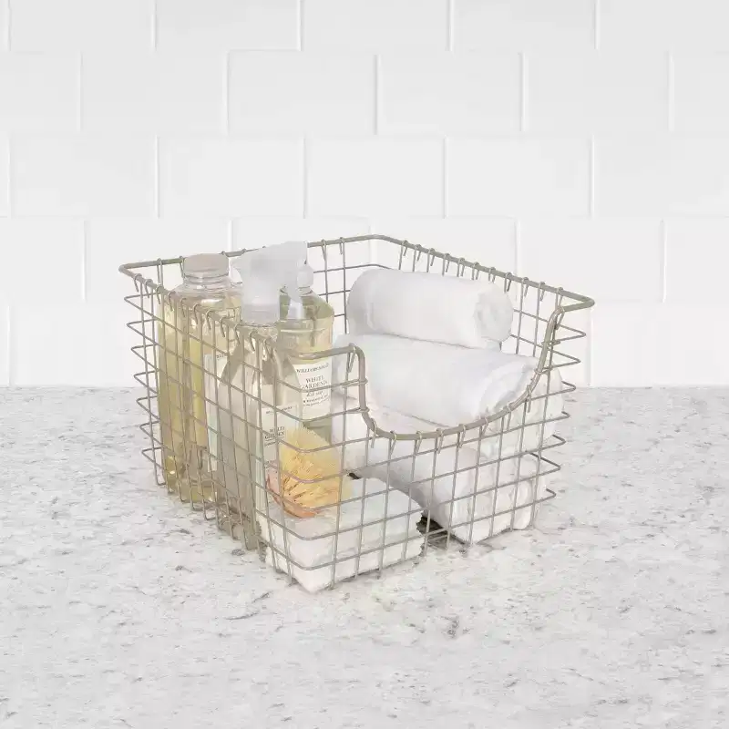 Spectrum Diversified Scoop Medium Basket Silver
