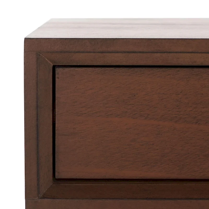 Delsie Mid-Century 3-Drawer Desk