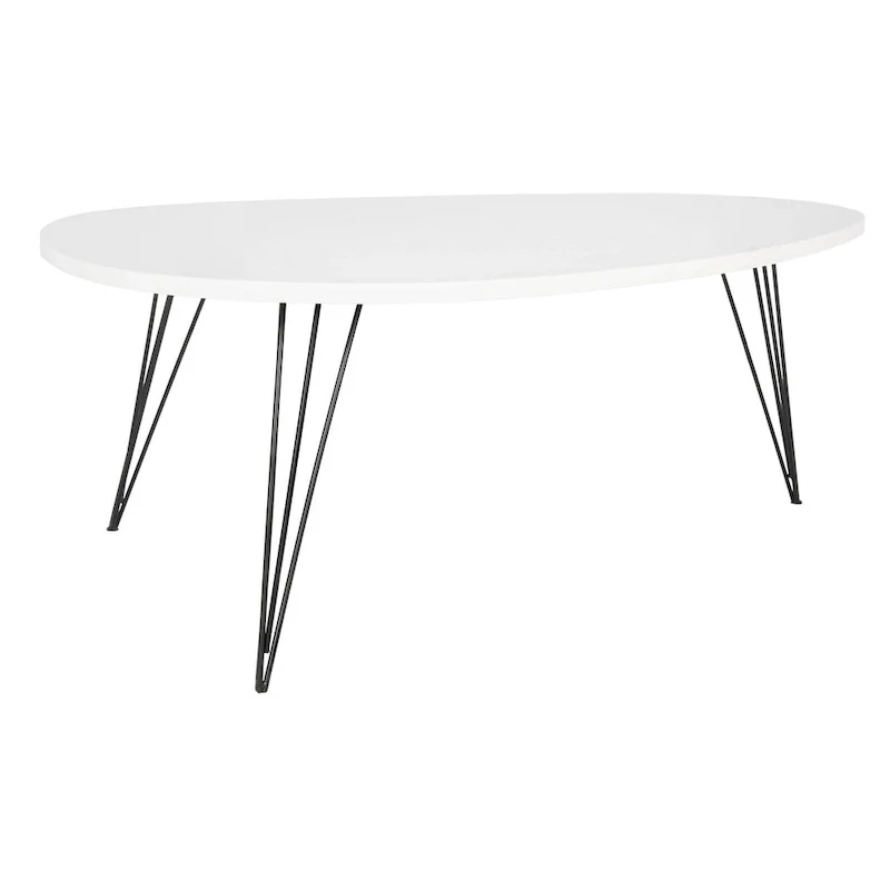 SAFAVIEH Louann Oak Finish/ Black Coffee Table - 44 x 31.5 x 15.6 - 44Wx32Dx16H