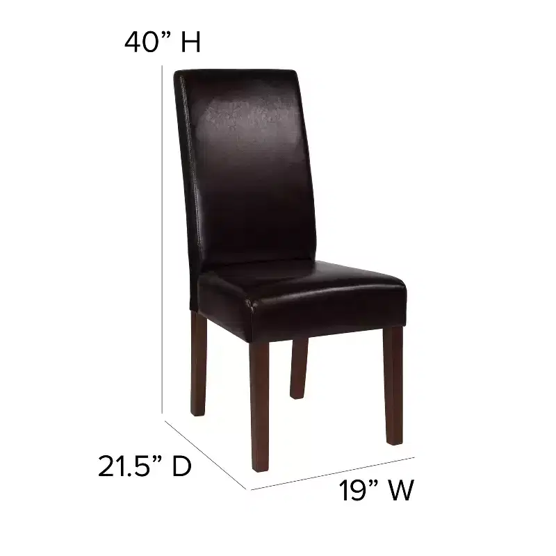 Flash Furniture Set of 4 Greenwich Series Parsons Chairs