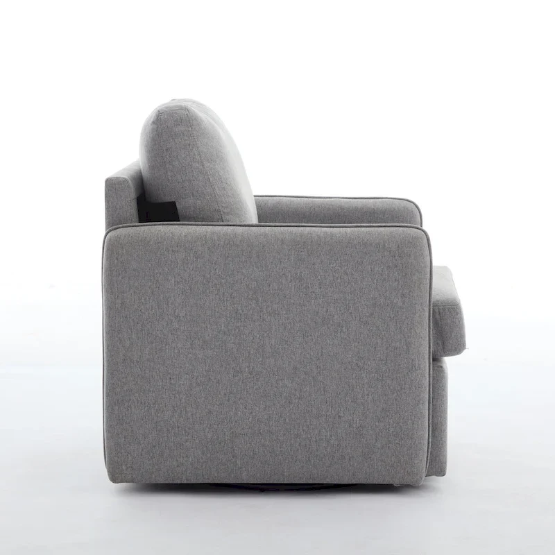 Linen Swivel Accent Chair
