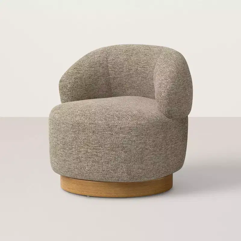Swivel Chair with Plinth - Hearth & Hand with Magnolia