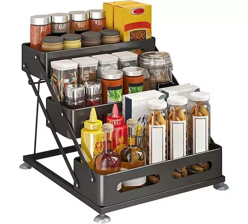 3-Tier Adjustable Spice Rack Organizer