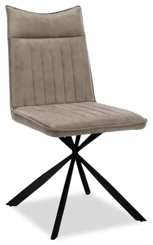 Dining Chair with Vegan-Leather Fabric