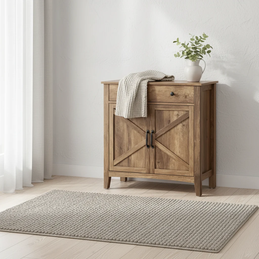 Buffet Cabinet, Sideboard Cabinet with Storage and Drawer, with Doors, Height Adjustable Shelf