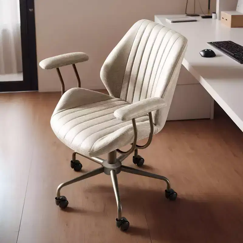 HOMLUX Modern Ergonomic Computer Office Chair Suede Fabric Desk Chairs for Executive or Home Office